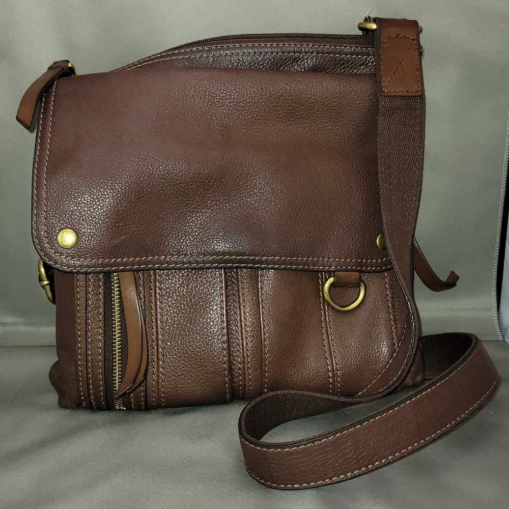 Fossil Morgan Traveler Crossbody Bag - Brown